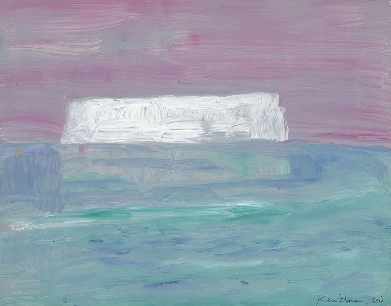 <p><em><strong>First iceberg</strong></em>, 2016, oil on board, 35.5 x 45.5 cm</p>